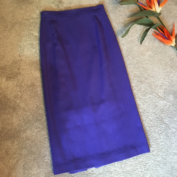 Forenza Purple Wool Skirt - Picture 1 of 2